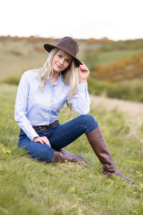 Ladies Blouse Cotton Ruffled - Image 2