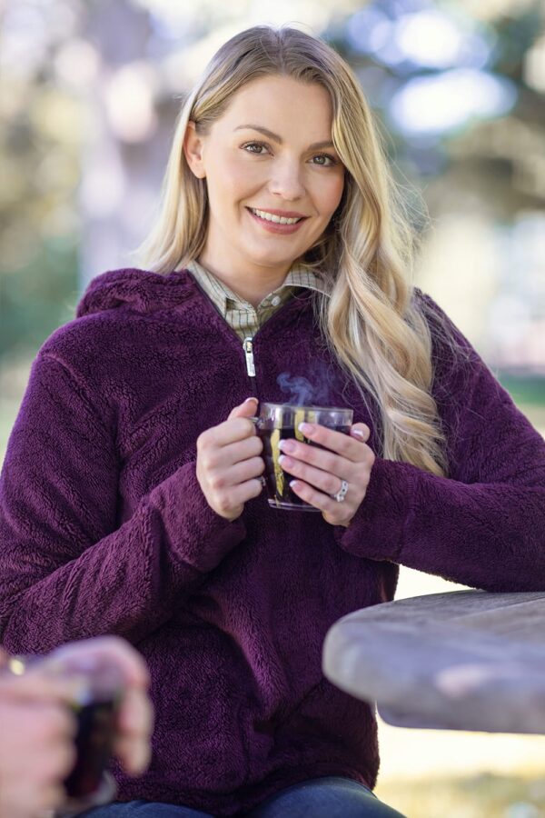 Fleece Jacket Deep Purple - Image 4